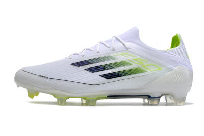 Men's Adidas F50 Adizero FG Football Boots - White/Black/Yellow
