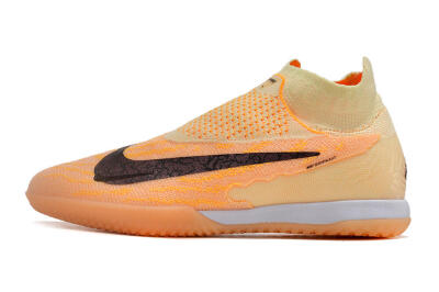 Men's Nike Phantom GX Elite DF Link IC Football Shoes - Orange/Pink/Black