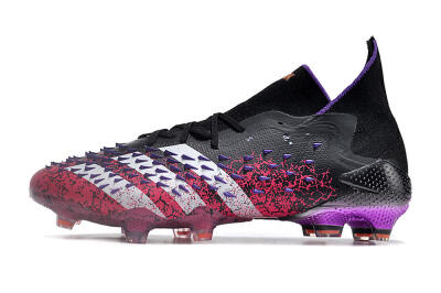 Unisex Adidas Predator Freak.1 FG Football Boots - Black/Pink/Purple/Gold