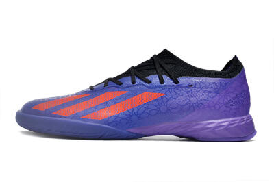 Men's Adidas X Crazyfast.1 IC Football Shoes - Blue/Red/Purple