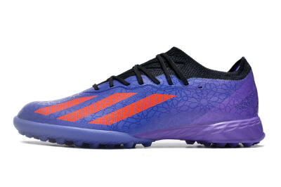 Men's Adidas X Crazyfast.1 TF Football Shoes - Blue/Red/Purple