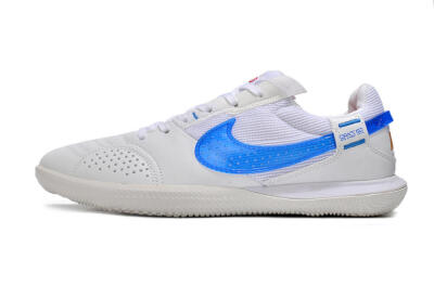 Men's Nike Street Gato IC Football Shoes - White/Blue