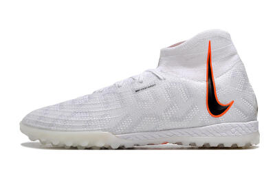Unisex Nike Phantom Luna Elite NU TF Football Shoes - White/Grey/Orange/Black