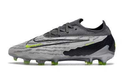 Men's Nike Phantom GX Elite FG Football Boots - Grey/Black/Green