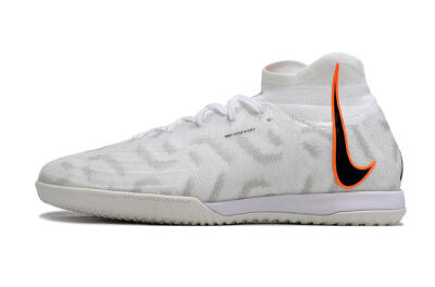 Men's Nike Phantom Luna Elite NU IC Football Shoes - White/Grey/Black/Orange