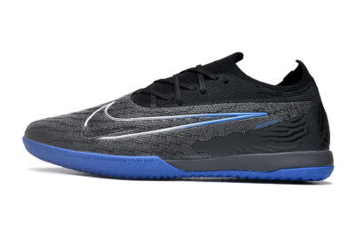 Men's Nike Phantom GX Elite IC Football Shoes - Grey/Black/Blue