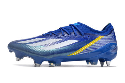 Men's Adidas X Crazyfast.1 Brazil SG Football Boots - Blue/White/Yellow