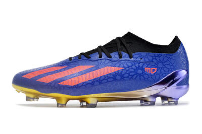 Men's Adidas X Crazyfast.1 Salah FG Football Boots - Blue/Red/Gold