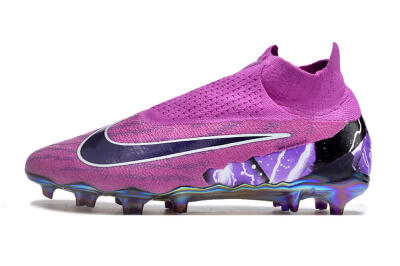Men's Nike Phantom GX DF Elite FG Football Boots - Purple/Black/White/Gold