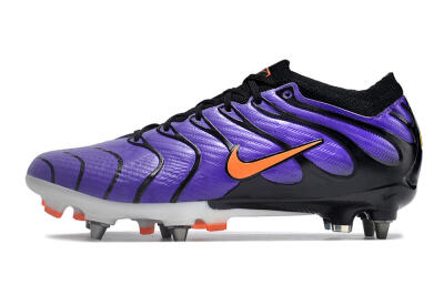 Men's Nike Air Zoom Mercurial Vapor 15 Elite SG Football Boots - Purple/Black/Orange