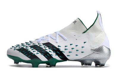 Unisex Adidas Predator Freak.1 FG Football Boots - White/Green/Black