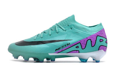 Unisex Nike Air Zoom Mercurial Vapor 15 Elite AG Football Boots - Jade/Purple/Black