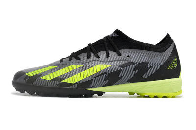 Unisex Adidas X Speedportal.1 TF Football Shoes - Black/Grey/Yellow