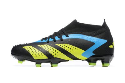 Men's Adidas Predator Accuracy.1 FG Football Boots - Black/Blue/Yellow