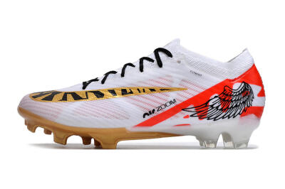 Unisex Nike Air Zoom Mercurial Vapor 15 Elite FG Football Boots - White/Gold/Black/Red