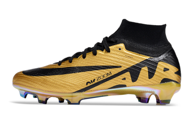 Unisex Nike Air Zoom Mercurial Superfly 9 Elite FG Football Boots - Gold/Black