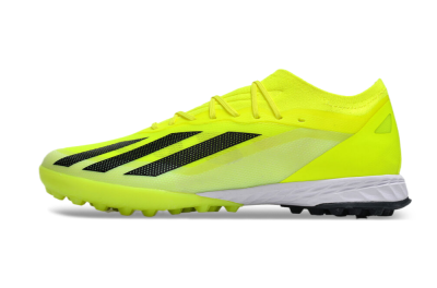 Men's Adidas X 23 Crazyfast.1 TF Football Shoes - Yellow/Black/White