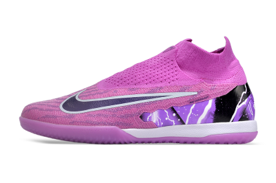 Men's Nike Phantom GX Elite DF Link IC Football Shoes - Purple/Black/White