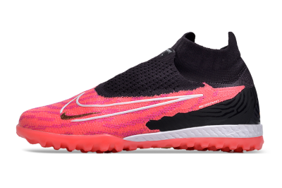 Men's Nike Phantom GX Elite DF Link TF Football Shoes - Pink/Gold/White/Black