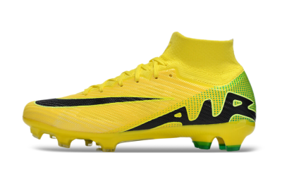 Unisex Nike Air Zoom Mercurial Superfly 9 Elite FG Football Boots - Yellow/Black/Green