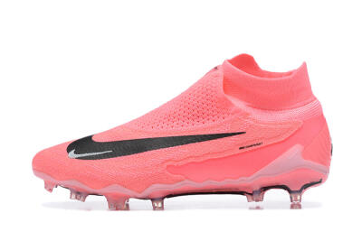 Men's Nike Phantom GX Elite DF Link FG Football Boots - Pink/Black/White