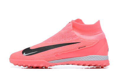Men's Nike Phantom GX Elite DF Link TF Football Shoes - Pink/Black/White
