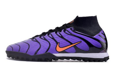 Unisex Nike Air Zoom Mercurial Superfly 9 Elite TF Football Shoes - Purple/Black/Orange