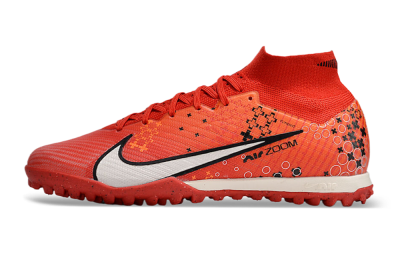 Unisex Nike Air Zoom Mercurial Superfly 9 Elite TF Football Shoes - Red/White/Black