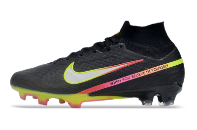 Unisex Nike Air Zoom Mercurial Superfly 9 Elite FG Football Boots - Black/Silver/Green/Red