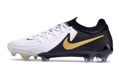 Men's Nike Phantom Luna Elite Low FG Football Boots - White/Black/Gold