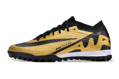 Unisex Nike Air Zoom Mercurial Vapor 15 Elite TF Football Shoes - Gold/Black/White