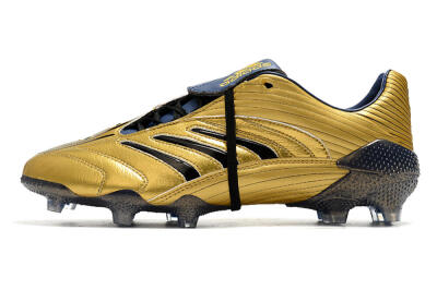 Men's Adidas Predator Absolute 20 FG Football Boots - Gold/Black/Blue