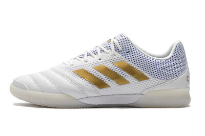 Men's Adidas Copa Tango 20.1 IC Football Shoes - White/Gold/Blue