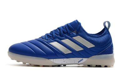 Men's Adidas Copa Tango 20.1 TF Football Shoes - Blue/Silver