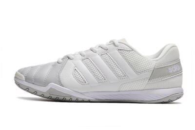 Men's Adidas Top Sala IC Football Shoes - White/Grey