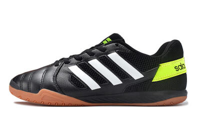 Men's Adidas Top Sala IC Football Shoes - Black/White/Yellow