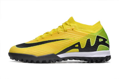 Unisex Nike Air Zoom Mercurial Vapor 15 Elite TF Football Shoes - Yellow/Black/White