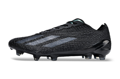 Men's Adidas X Crazyfast Strung+ FG Football Boots - Black/White