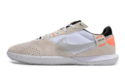 Men's Nike Street Gato IC Football Shoes - Brown/White/Orange