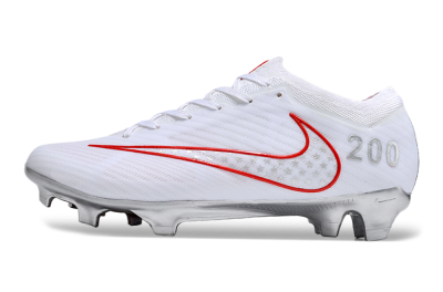 Unisex Nike Air Zoom Mercurial Vapor 15 Elite FG Football Boots - White/Red/Silver