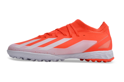 Men's Adidas X Crazyfast.1 TF Football Shoes - Red/White
