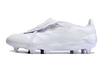 Men's Adidas Predator Elite Foldover Tongue FG Football Boots - White/Beige