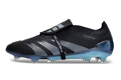 Men's Adidas Predator Elite Foldover Tongue FG Football Boots - Black/Silver/Jade