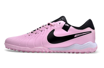 Men's Nike Tiempo Legend 10 Pro TF Football Shoes - Pink/Black/White