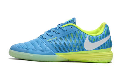 Men's Nike Lunar Gato 2 IC Football Shoes - Jade/White/Yellow