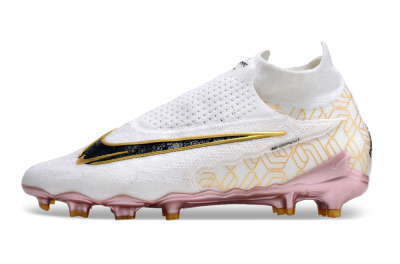 Men's Nike Phantom GX Elite DF Link United Golden Pack FG Football Boots - White/Metallic Gold/Black