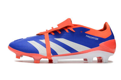 Men's Adidas Predator Elite Foldover Tongue FG Football Boots - Blue/Red/White