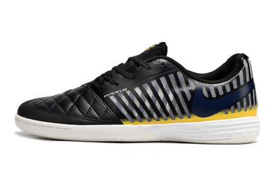 Unisex Nike Lunar Gato 2 IC Football Shoes - Black/Blue/Yellow