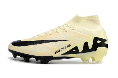 Men's Nike Air Zoom Mercurial Superfly 9 Elite FG Football Boots - Beige/Black