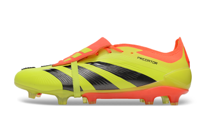 Men's Adidas Predator Elite Foldover Tongue FG Football Boots - Yellow/Black/Red